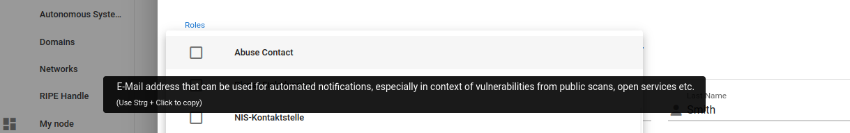 Role description